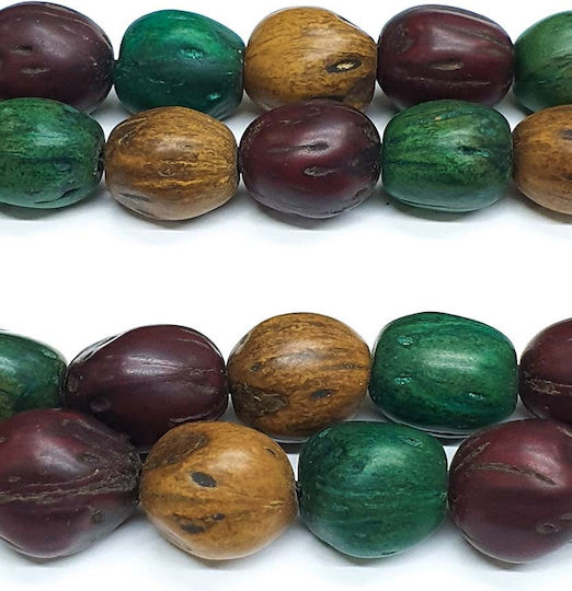 Roloi Komboloi Nutmeg Worry Beads with 33 Beads Multicolour 43cm