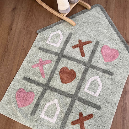 Baby Bliss Παιδικό Χαλί Βαμβακερό Γκρι 100x140cm