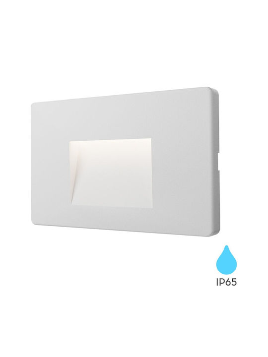 Braytron Επιτοίχια Εξωτερική Πλαφονιέρα LED IP65 3W με Θερμό Λευκό Φως 8.5x13.4x13εκ.