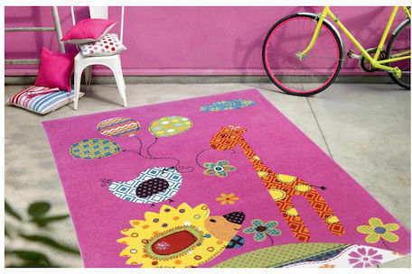 Tzikas Carpets 20705-55 Детско килимче Фуксия 166x236см Дебелина 13мм