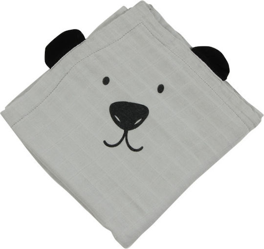 Minene Bamboo Pânză de Înfășat din Muselină Albastru 120x100εκ.