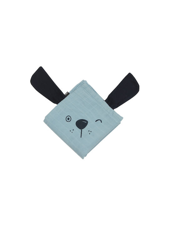 Minene Bamboo Muslin Swaddle Wrap Blue 120x100cm.