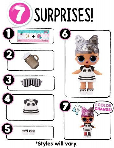 MGA Entertainment L.O.L. Surprise Glitter Color Change Doll Asst in PDQ Lol Surprise for Age 3+ (Miscellaneous Designs)