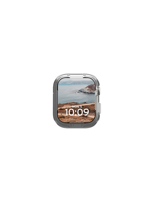 UAG Scout Armor Plastic Case in Transparent color for Apple Watch Series 7, 8, 9 45mm