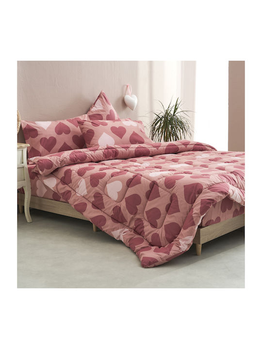 Charalambidis Textiles Duvet Cover Single 160x240 Salonica Red