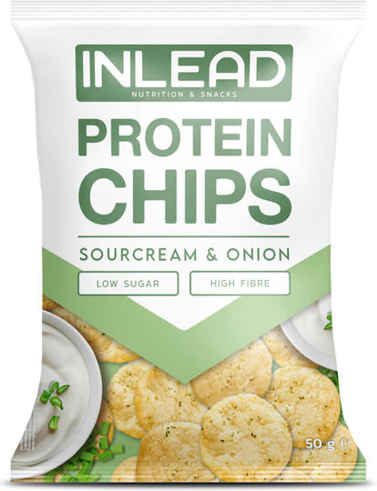 Inlead Protein Chips 6 X 50gr Sour Cream & Onion