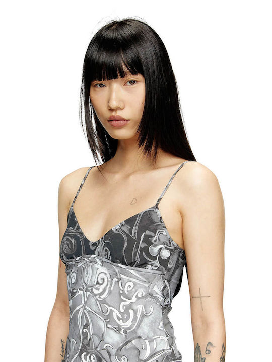 Καλοκαιρινό Mini Βραδινό Φόρεμα grey