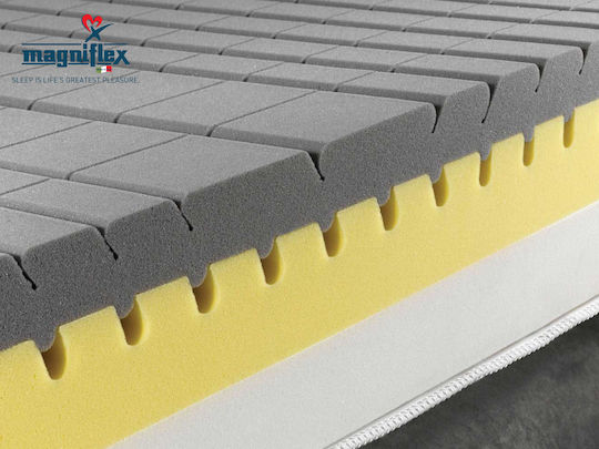 Magniflex Magnistretch 10 Doppel Ergonomisch Matratze Memory-Schaum / Schaum 140x200cm