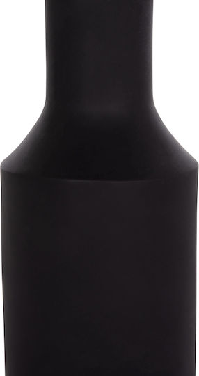Round Side Table Fiber Black-Natural 40x40x61 cm