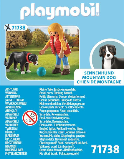 Playmobil MyLife Woman With Bernese Mountain Dog for 4-10 years old