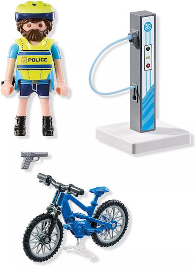 Playmobil Екшън герои Полицай с електрически велосипед за 4-10 години