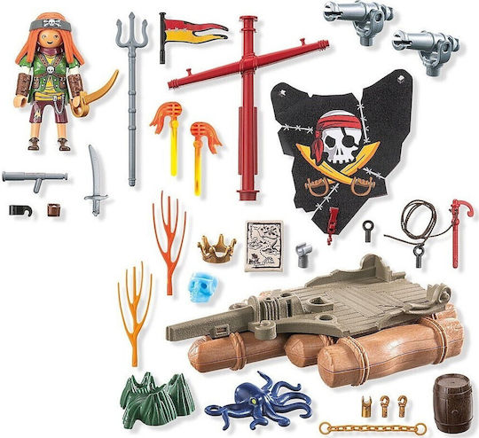 Playmobil Pirates Pirate Raft With Cannons For 4-10 Years