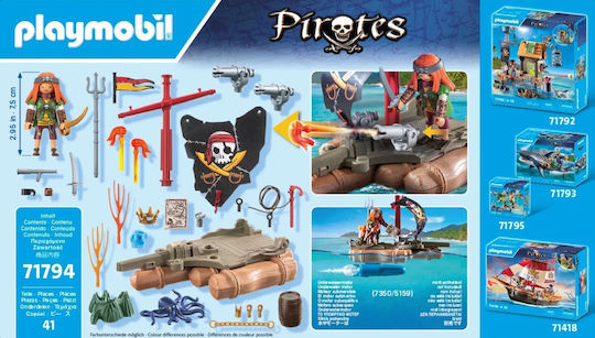 Playmobil Pirates Pirate Raft With Cannons For 4-10 Years