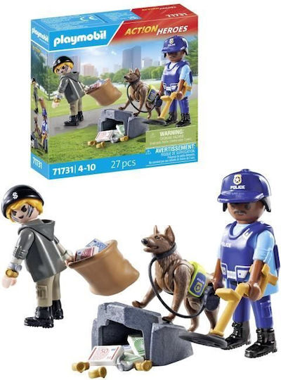 Playmobil Action-Helden Polizeiuntersuchung von Diebesgut für 4-10 Jahre