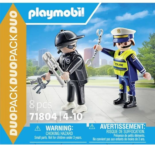 Playmobil Двойна опаковка Полицай & Крадец за 4-10 години