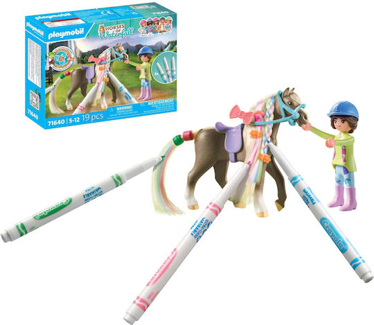 Playmobil Pferde des Wasserfalls Color: Pferde Friseursalon für 5-12 Jahre