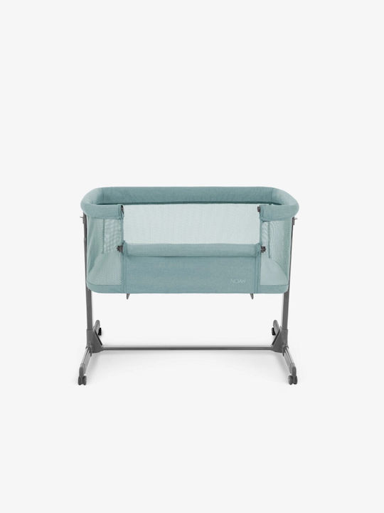 Kikka Boo Cradle Noah with Mattress, Side Opening, and Wheels Green