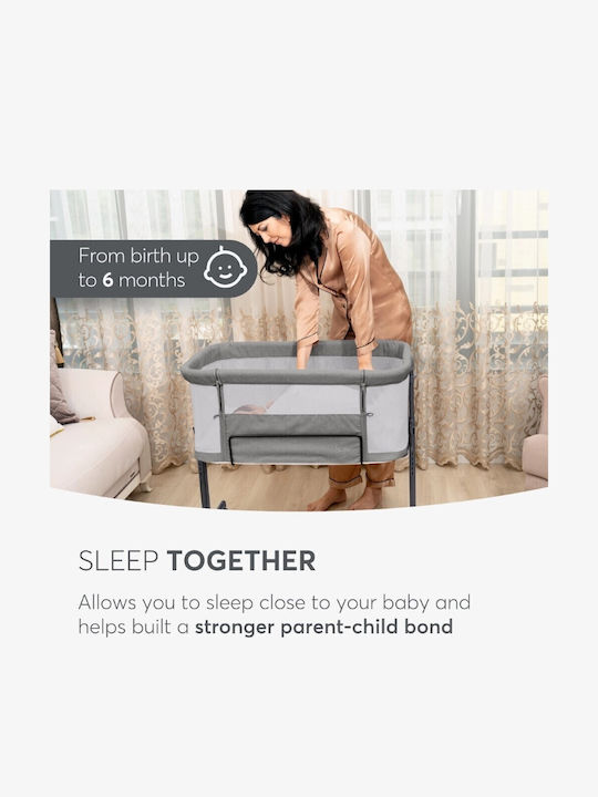 Kikka Boo Cradle Noah with Mattress, Side Opening, and Wheels Green