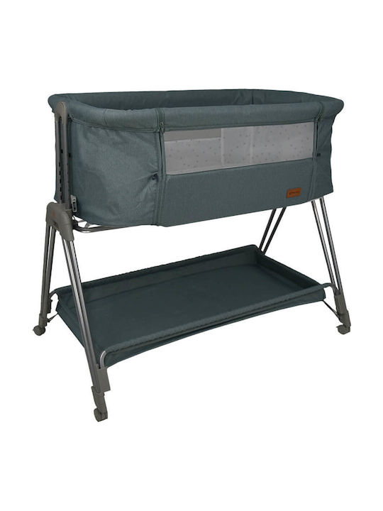 Bebe Stars Cradle Pearl with Mattress and Wheels Ocean