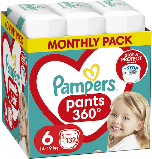 Pampers Diaper Pants Pants Monthly Pack No. 6 for 14-19kg 132pcs