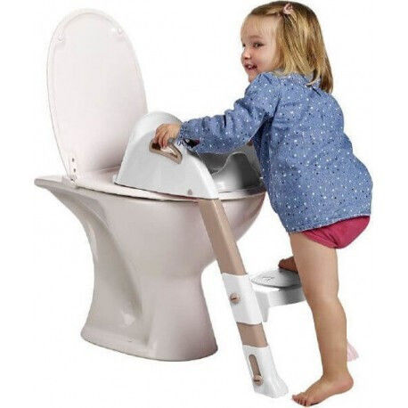 Thermobaby Toddler Toilet Seat Kiddyloo with Footrest and Handles Blue