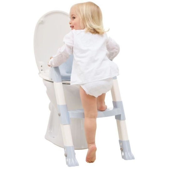 Thermobaby Toddler Toilet Seat Kiddyloo with Footrest and Handles Blue