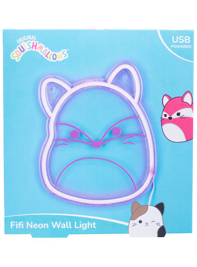 Fizz Squishmallows Fifi Neon Wall Light 350079