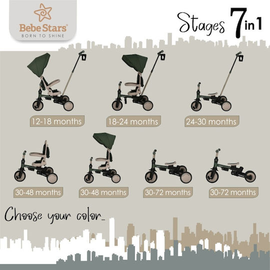 Bebe Stars Urban Foldable & Convertible 7 in 1 Beige