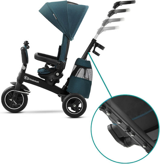 Kinderkraft Easytwist Μετατρεπόμενο με Χειρολαβή Γονέα 5 σε 1 για 3+ Ετών Πράσινο