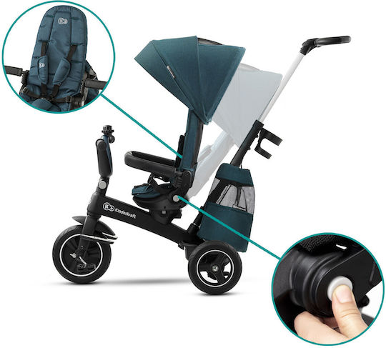 Kinderkraft Easytwist Μετατρεπόμενο με Χειρολαβή Γονέα 5 σε 1 για 3+ Ετών Πράσινο