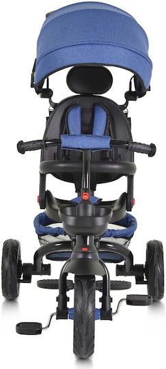Byox Convertible Kids Tricycle with Parental Handle for 12 Months Blue