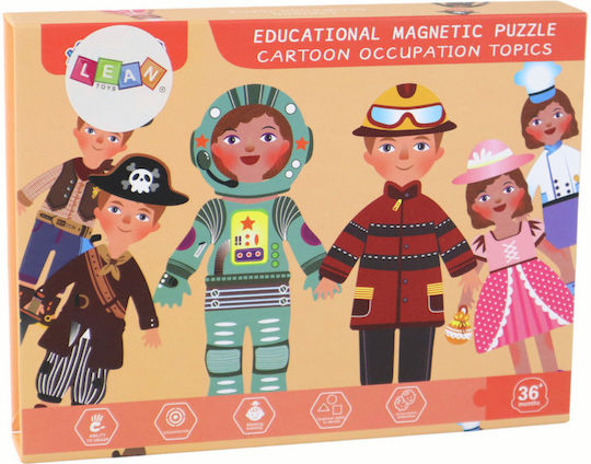 Lean Toys Μαγνητικό Παιχνίδι Κατασκευών Σετ για Παιδιά 3+ Ετών
