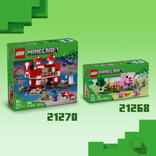 LEGO Minecraft Parrot Houses for Ages 8+ 535 Pieces