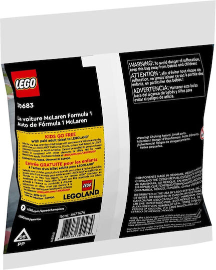 LEGO Speed Champions McLaren Formel 1 für 7+ Jahre 1 Stück