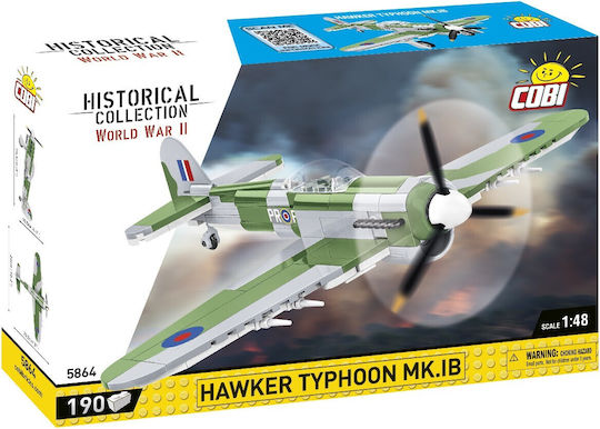Cobi Bauklötze Historical Collection World War II Hawker Typhoon Mk.1B für 7+ Jahre 190 Stück