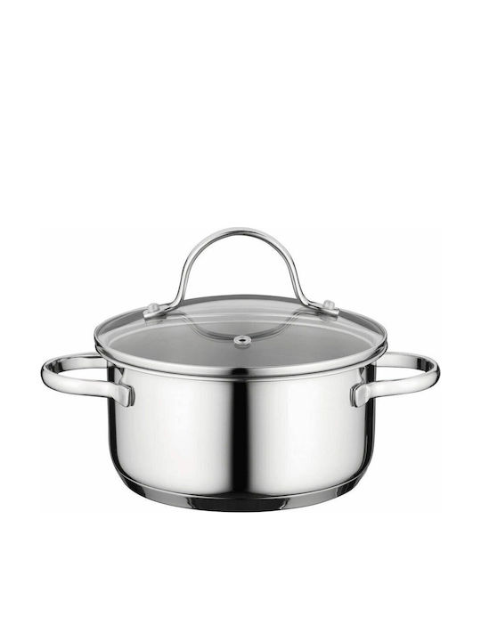Bosch Cookware Set of Stainless Steel with No Coating Silver 3pcs