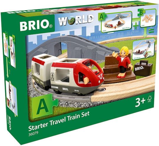 Brio Toys Starter Travel Σετ με Τρενάκι για 3+ Ετών