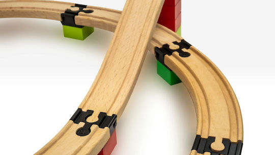 Toy2 Track Connector Ράγες Σιδηρόδρομου για 4+ Ετών