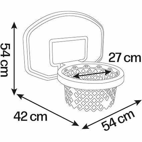 Smoby Copii Baschet Interior De Perete cu Minge