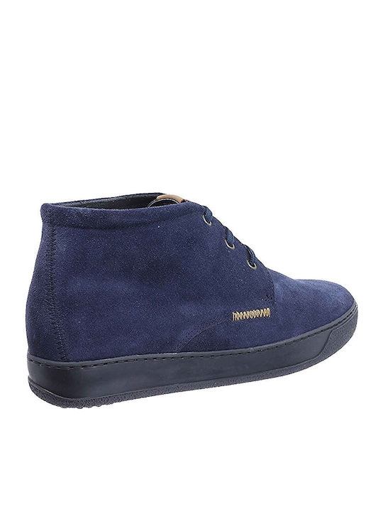 Leder Blau Herrenstiefel
