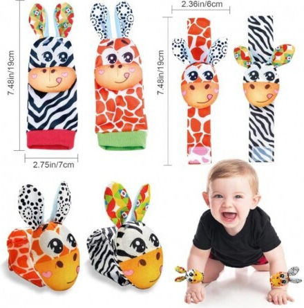 Lazarid Set of Rattles for 0++ Months