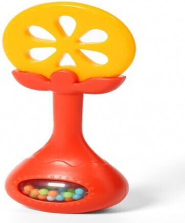 Teething Rattle Lazarid Huanger Orange