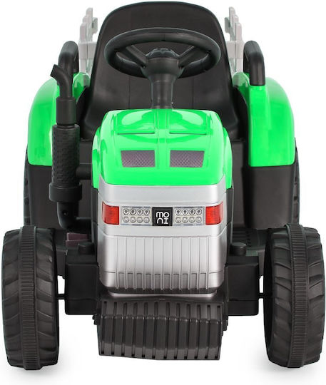 Kids 12V Electric Ride On Tractor with Trailer Dallas Green