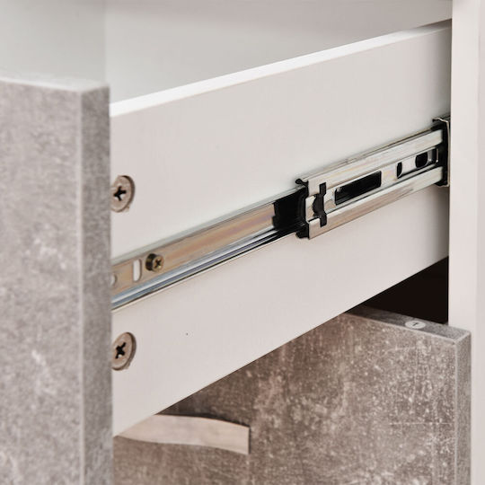 Kitchen Floor Drawer Unit Cement Grey 40x50x85cm