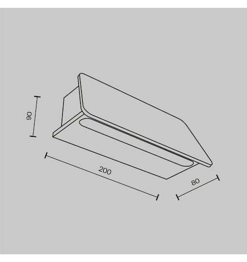 Maytoni Wandmontierte Außen-Deckenleuchte LED IP54 6W