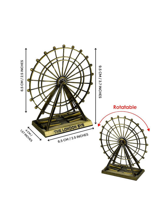 Vintage London Eye Kreative Metallische Rad 23cm 7dis60