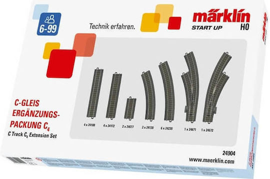 Marklin C Track C4 Extension Set Ράγες Σιδηρόδρομου
