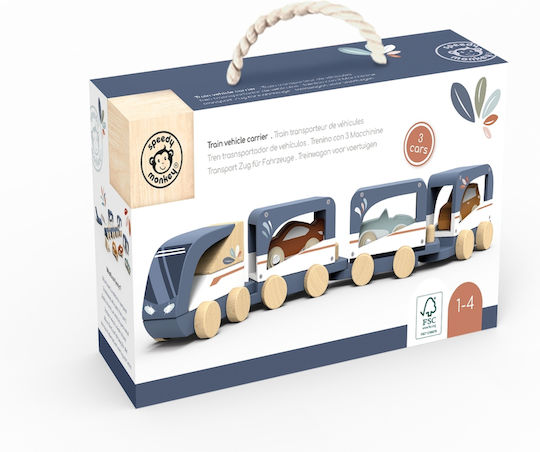 Speedy Monkey Train made of Wood for 3+ years+ Years