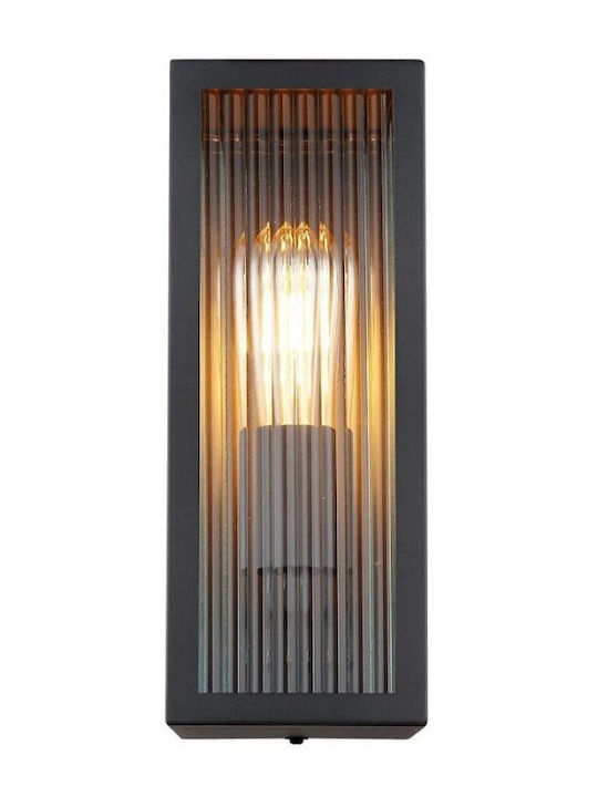 Globo Lighting Wall-Mounted Outdoor Lantern E27 IP44 12x32εκ.
