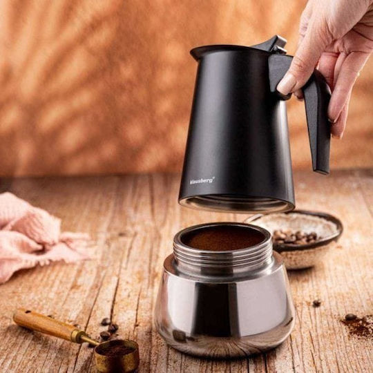Klausberg Inox Espresso Pot Black